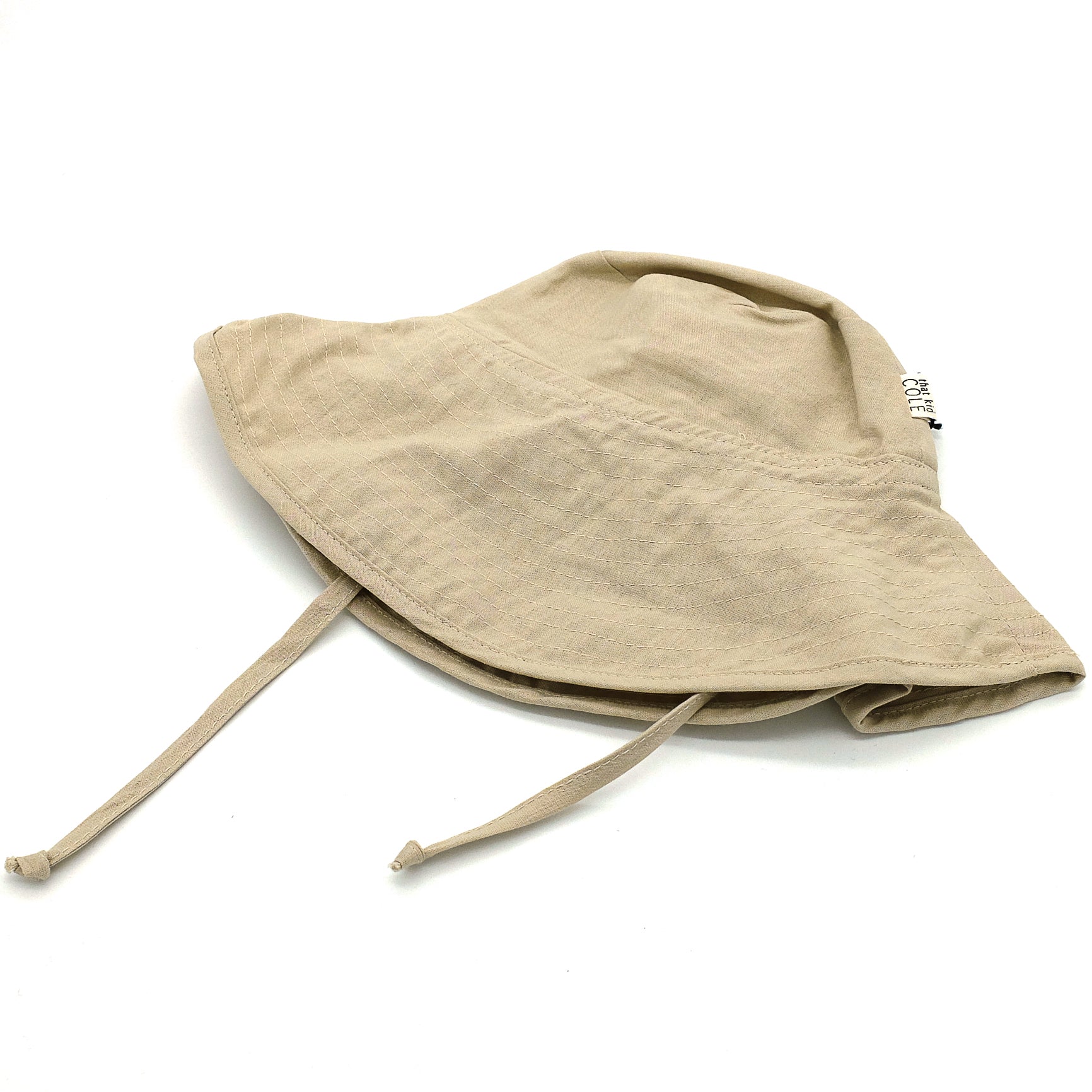 Beige Linen Sun-Hat